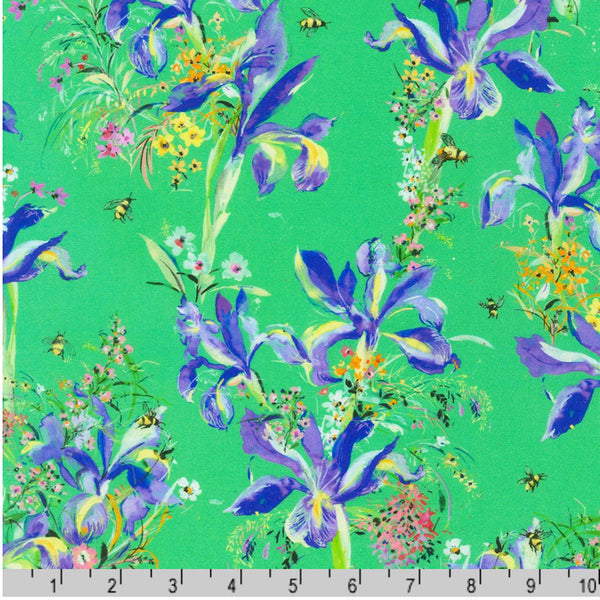 RK/ Bee Free IRIS GREEN - Robert Kaufman