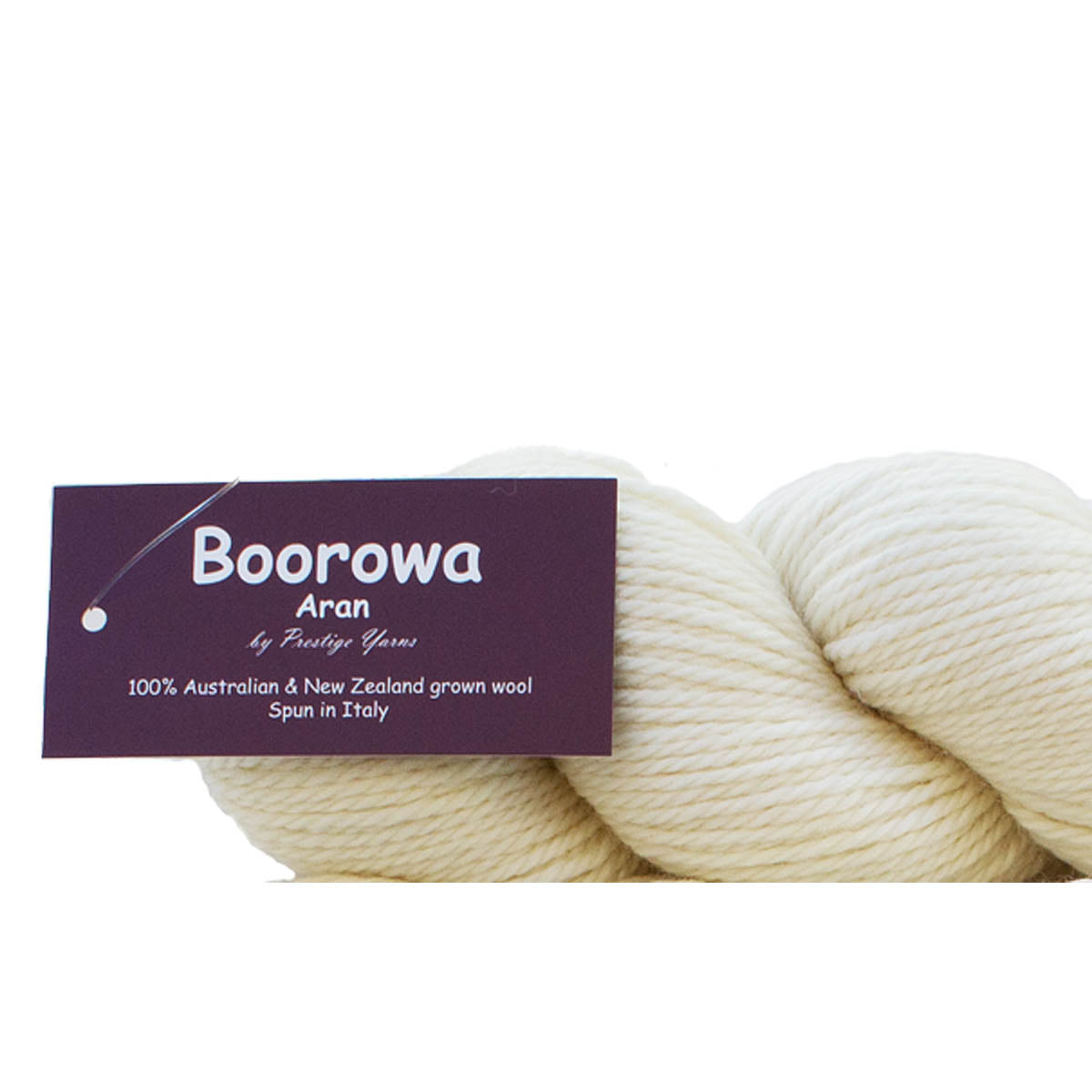 BOOROWA Undyed 100% Fine Merino- Fabulous for Dyeing 10ply/Aran/Worsted/100g