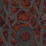 BUSH PLUM 2 RED by Aboriginal Artist GRACIE MORTON