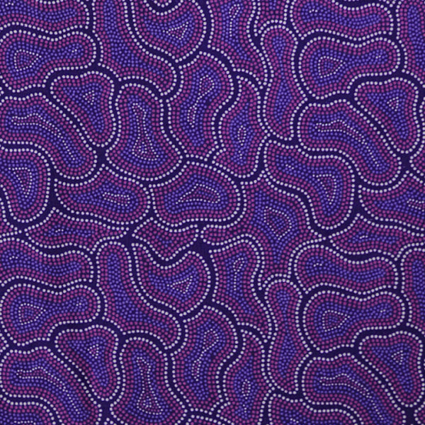 BUSH SEEDS PURPLE by Aboriginal Artist CINDY WALLACE