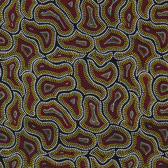BUSH SEEDS YELLOW by Aboriginal Artist CINDY WALLACE