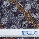 BUSH CAMP PURPLE by Aboriginal Artist AUDREY NAPANANGKA