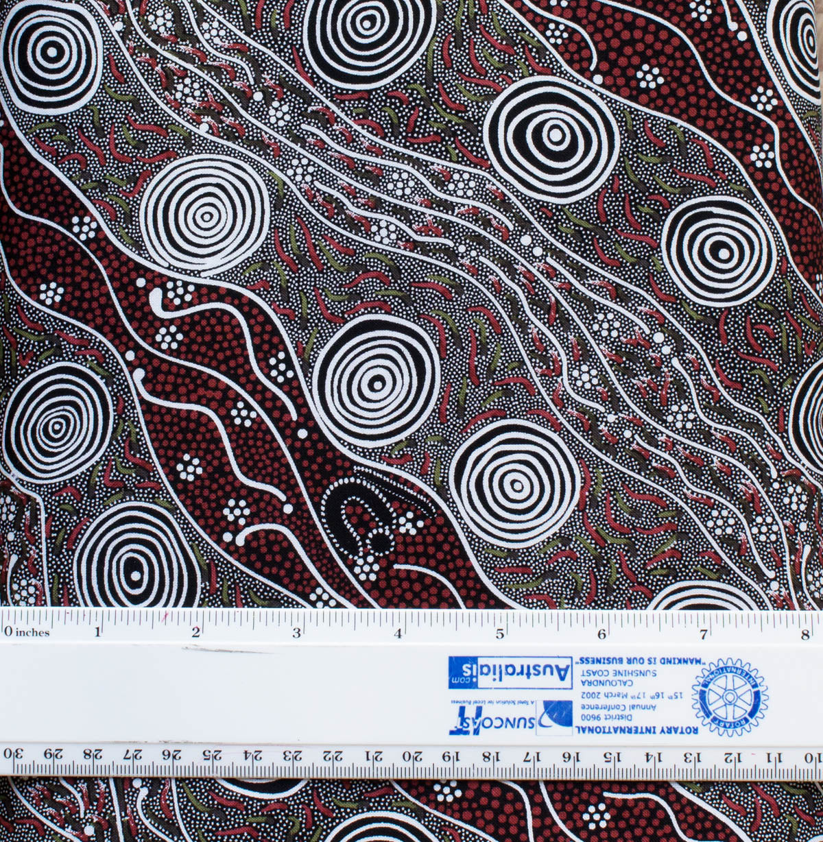 BUSH CAMP RED by Aboriginal Artist AUDREY NAPANANGKA