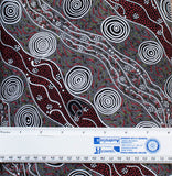 BUSH CAMP RED by Aboriginal Artist AUDREY NAPANANGKA
