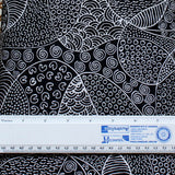BUSH COCONUT DREAMING BLACK by Aboriginal Artist AUDREY NAPANANGKA