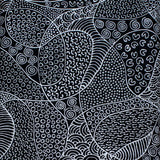 BUSH COCONUT DREAMING BLACK by Aboriginal Artist AUDREY NAPANANGKA