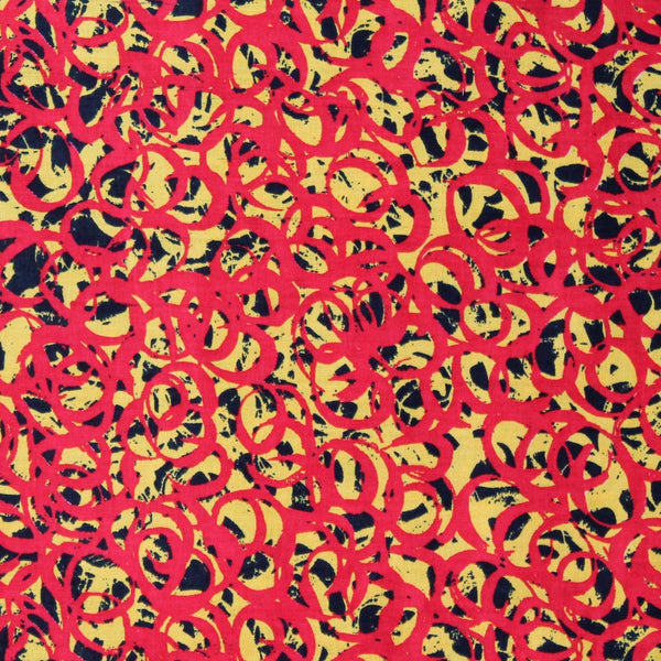 BUSH  MEDICINE RED by Australian Aboriginal Artist GRACIE MORTON
