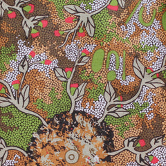 BUSH SWEET POTATO GREEN by Aboriginal Artist AUDREY MARTIN NAPANANGKA