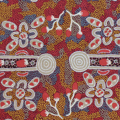 BUSH TOMATO RED by Aboriginal Artist AUDREY NAPANANGKA