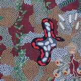 BUSH TUCKER DREAMING GREY** by Aboriginal Artist AUDREY NAPANANGKA
