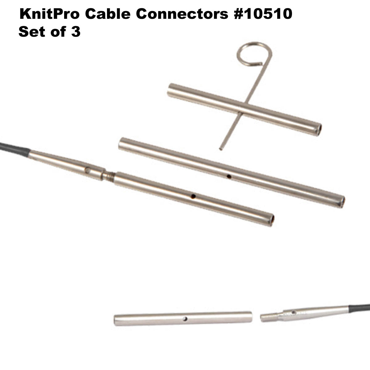 KnitPro #10510 IC NEEDLE CABLE CONNECTORS