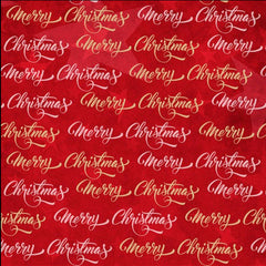 KK/CO MERRY CHRISTMAS TEXT RED - Christmas in Oz Collection by K&K