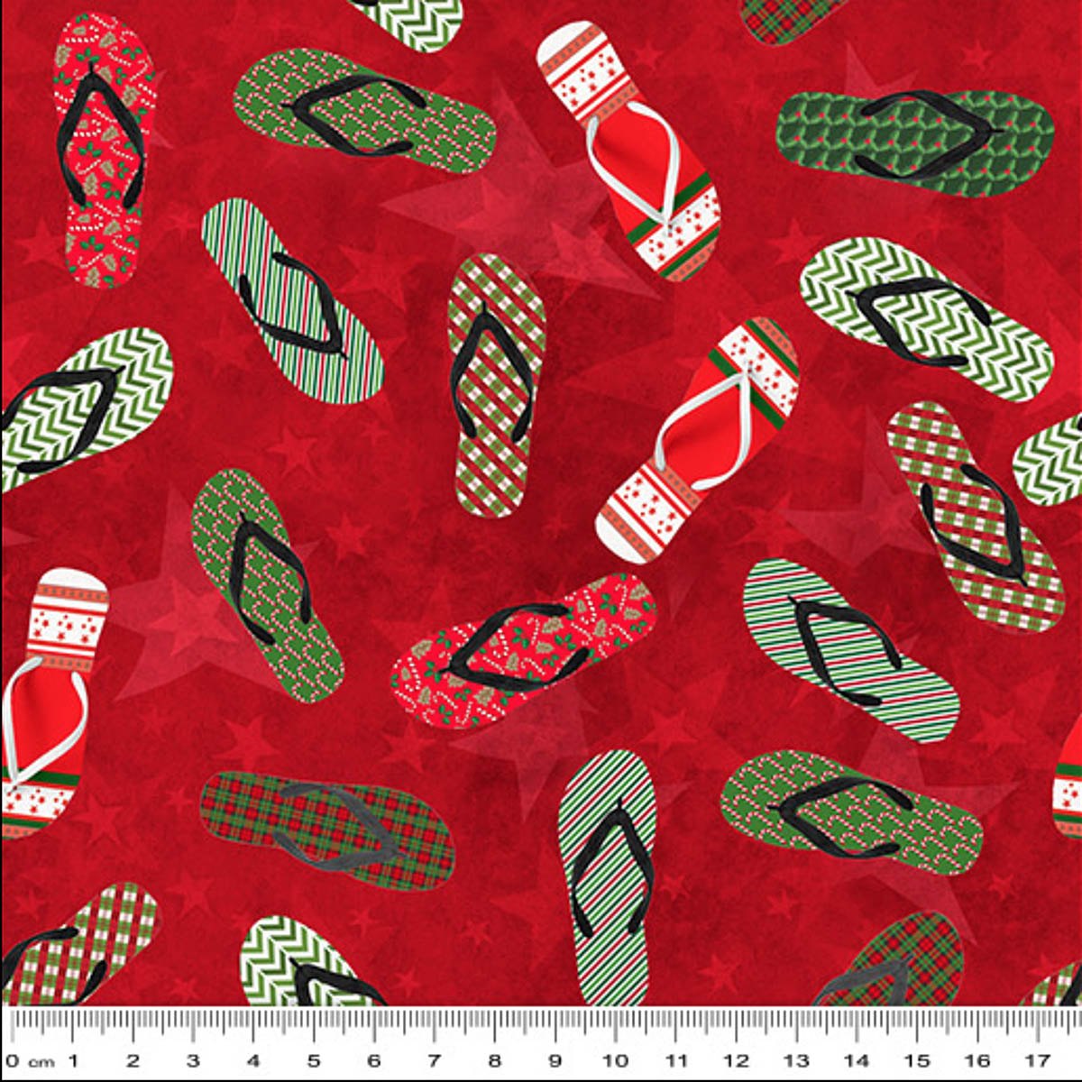 KK/CO THONGS RED  - Christmas in Oz Collection by K&K
