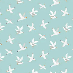 D/COAST -  SEAGULLS -  by Devonstone (Australia)- 100% Cotton