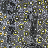 DANCING SPIRIT CHARCOAL by Australian Aboriginal Artist COLLEEN WALLACE