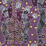 DANCING SPIRIT PURPLE by Australian Aboriginal Artist COLLEEN WALLACE