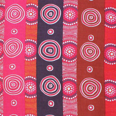 DESERT FLOWERS PINK by Australian Aboriginal Artist MARIE ELLIS