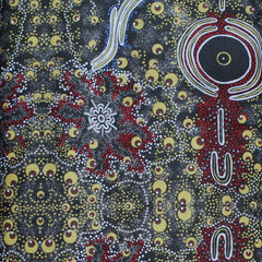 DREAMTIME KNOWLEDGE BLUE by Aboriginal Artist TREPHINA SULTAN
