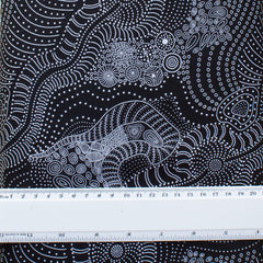 DREAMTIME RIVERBED BLACK by Aboriginal Artist Anna Pitjara