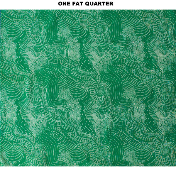 DREAMTIME RIVERBED GREEN by Aboriginal Artist Anna Pitjara