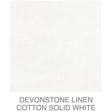 D/L Devonstone Linen Solids 55% Linen 45% Cotton - #4101 WHITE