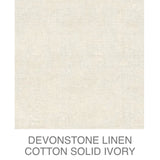 D/L Devonstone Linen Solids 55% Linen 45% Cotton - #4103 IVORY