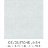 D/L Devonstone Linen Solids 55% Linen 45% Cotton - #4107 SILVER