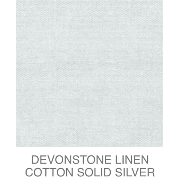 D/L Devonstone Linen Solids 55% Linen 45% Cotton - #4107 SILVER