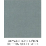 D/L Devonstone Linen Solids 55% Linen 45% Cotton - #4109 STEEL