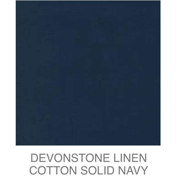 D/L Devonstone Linen Solids 55% Linen 45% Cotton - #4110 NAVY