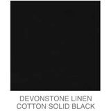 D/L Devonstone Linen Solids 55% Linen 45% Cotton - #4111 BLACK