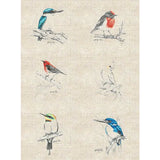 D/NJP Australian Birds #1 Panel 86cm x 137cm Linen/Cotton #DV5096