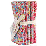 Tilda PIE IN THE SKY  -  FQ Bundle of 5 FQ's - #300150 Red & Pink