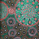 FRESH LIFE AFTER RAIN GREEN by Australian Aboriginal Artist CHRISTINE DOOLAN