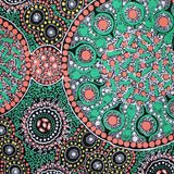 FRESH LIFE AFTER RAIN GREEN by Australian Aboriginal Artist CHRISTINE DOOLAN