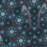 GATHERING BUSH TUCKER BLACK by Aboriginal Artist GLORIA DOOLAN