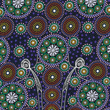 GATHERING BUSH TUCKER PURPLE by Aboriginal Artist GLORIA DOOLAN