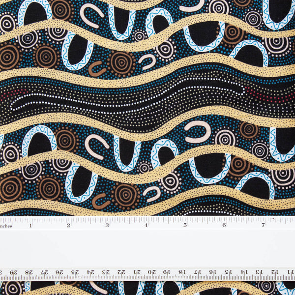 GATHERING BY THE RIVER BLACK by Australian Aboriginal Artist BARBARA EGAN