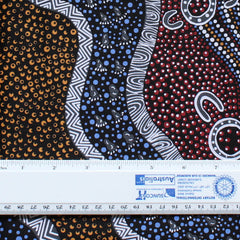 GOANNA DREAMING BLACK by Aboriginal Artist HEATHER KENNEDY