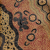 GOANNA DREAMING YELLOW by Aboriginal Artist HEATHER KENNEDY