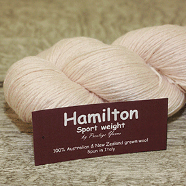 PY HAMILTON Ecru/Undyed 100% Australian extra fine wool 6ply/sport/100g/340m