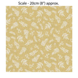 HEDGEROW FOLIAGE YELLOW - 100% Cotton - by Makower UK