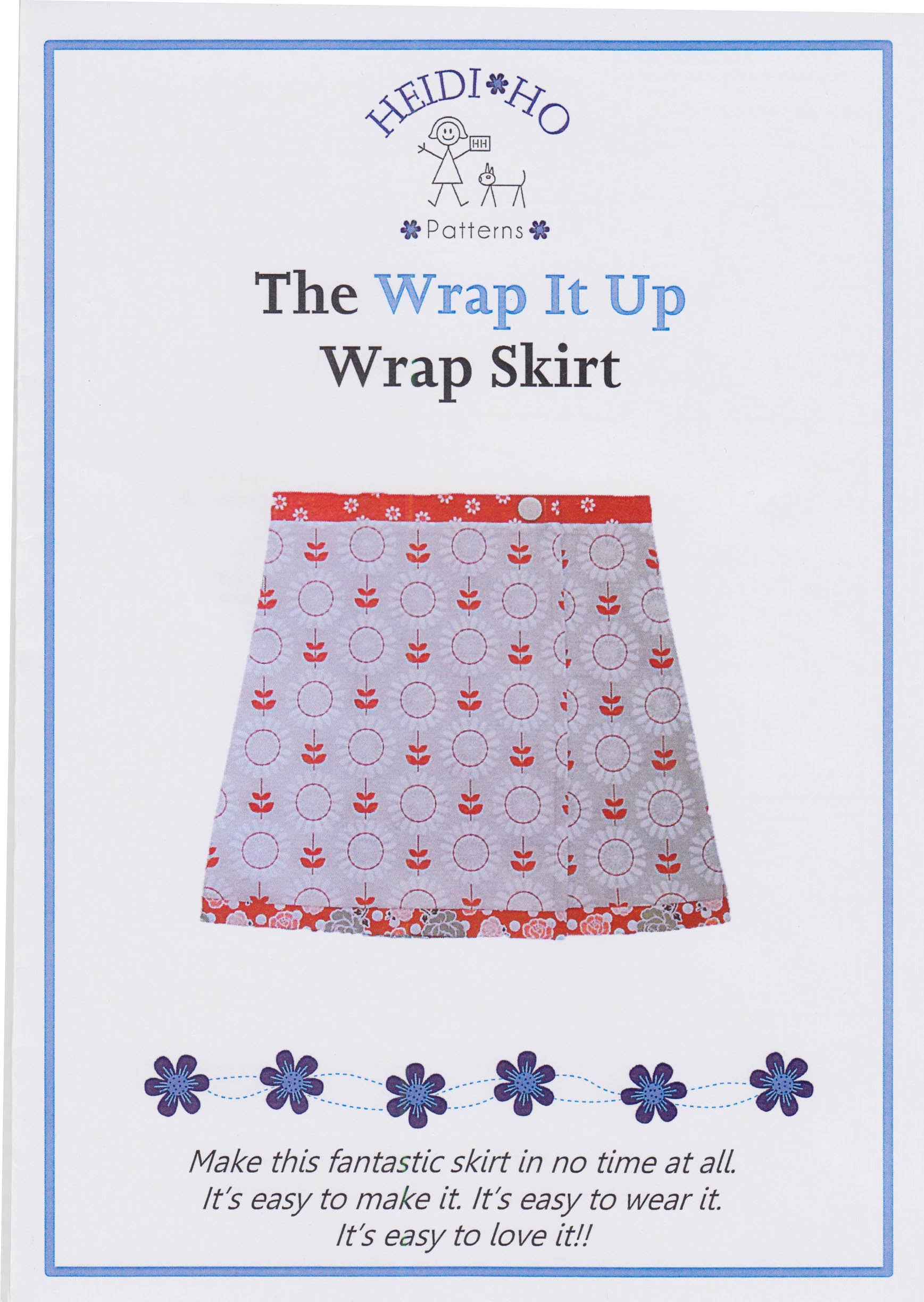 Wrap Skirt - Pattern - by Australian Designer Heidi Ho Patterns