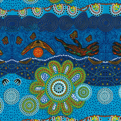 HOME COUNTRY BLUE by Aboriginal Artist TAMARA MURRAY MAY