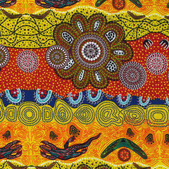 HOME COUNTRY GOLD by Aboriginal Artist TAMARA MURRAY MAY