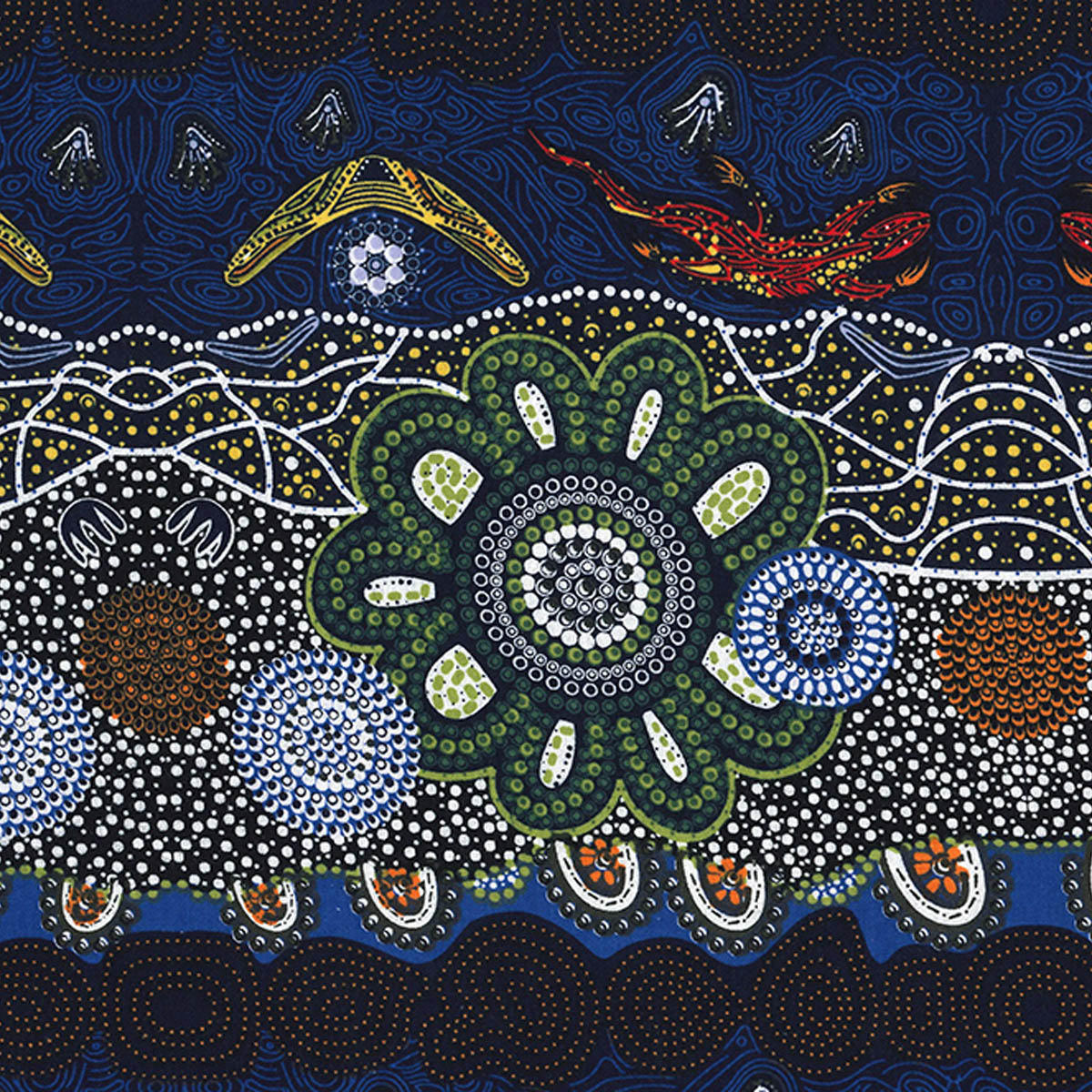 HOME COUNTRY GREEN by Aboriginal Artist TAMARA MURRAY MAY
