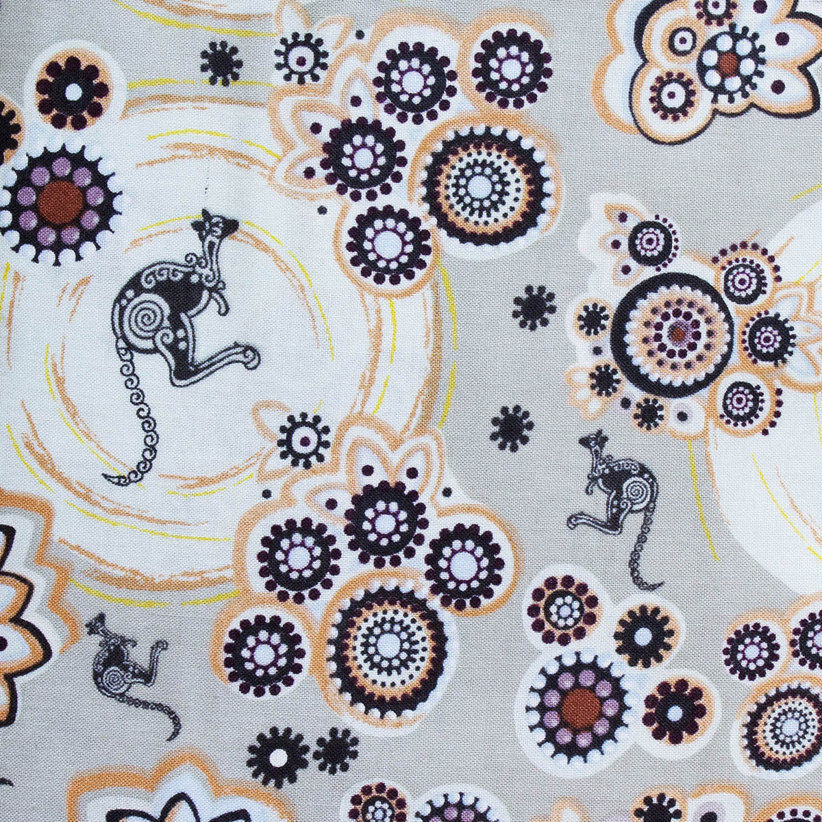 KANGAROO 2 NEUTRAL by Aboriginal Artist SAMANTHA JAMES