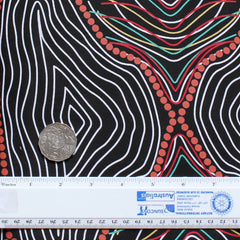 KOKOS STRING BLACK by Aboriginal Artist AUDREY NAPANANGKA