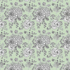 D/CL Devonstone 100% Cotton Lawn  - Light Green - 145cm Width - #DV3532