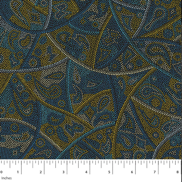 LOOKING AROUND BLUE by Australian Aboriginal Artist Geg Matthews